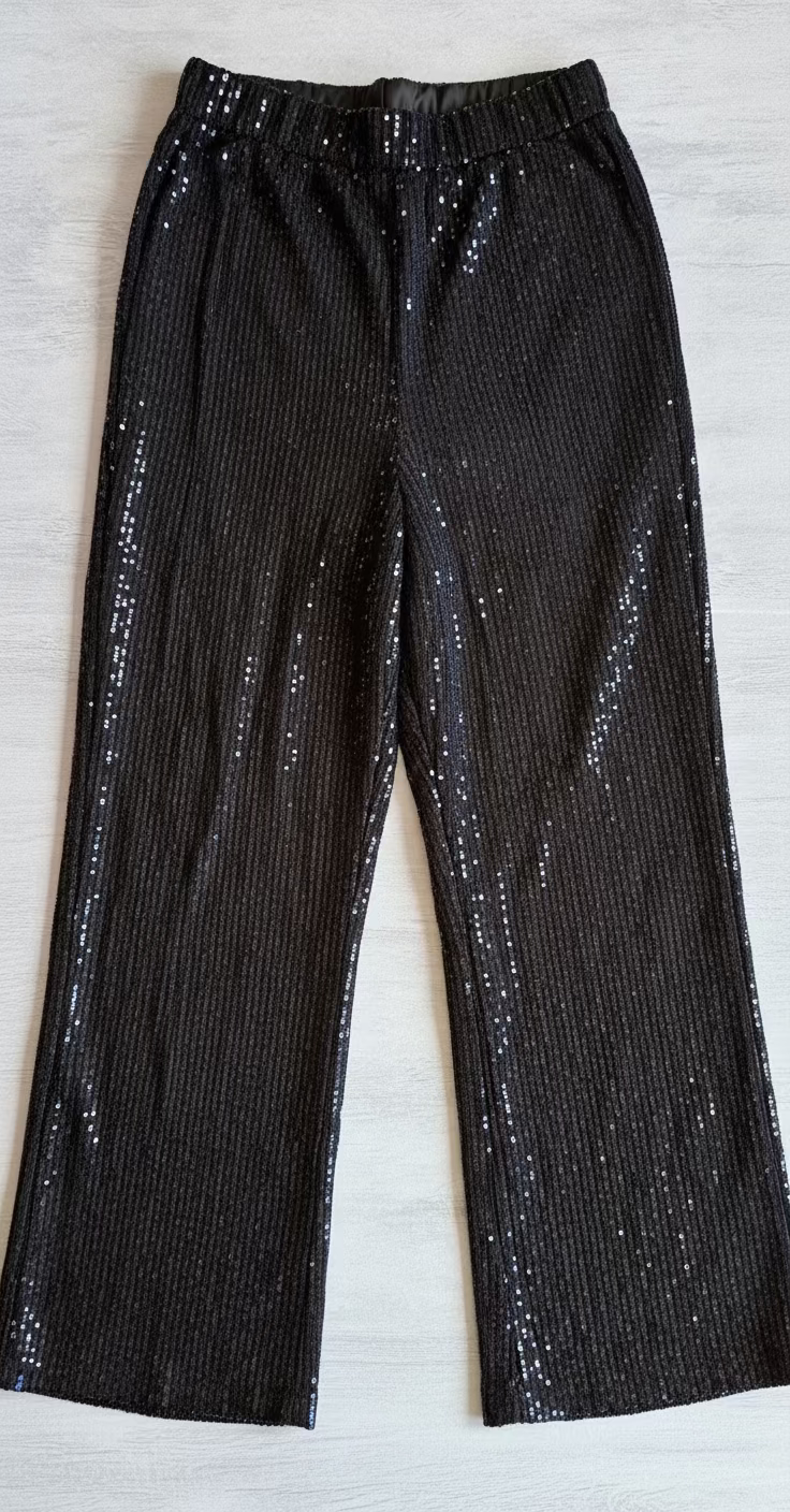 Pantalon negro lentejuelas