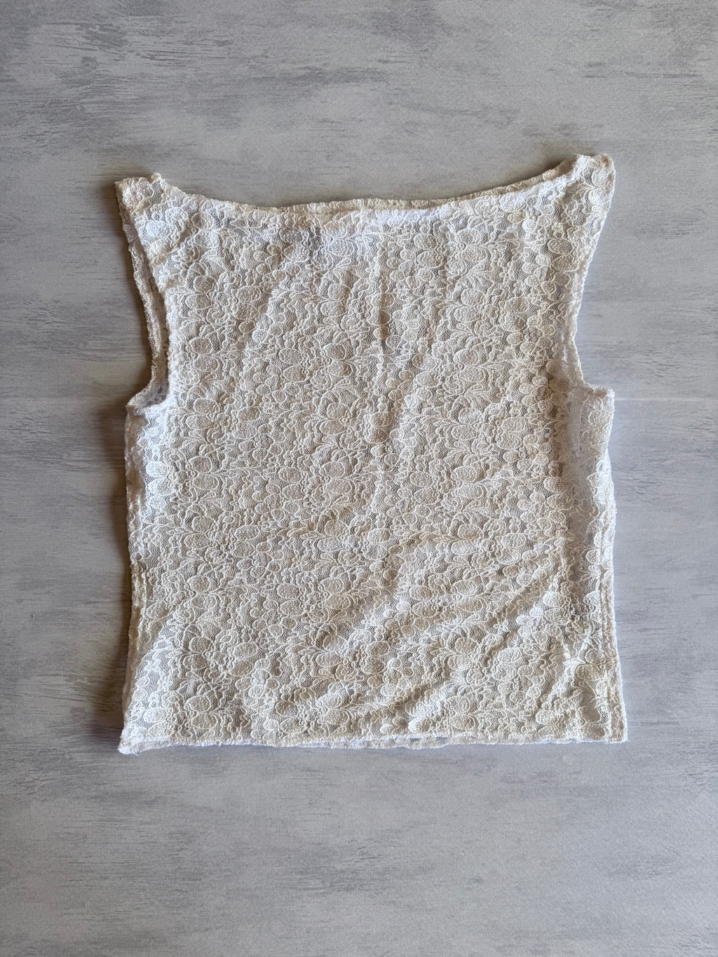 Top encaje blanco