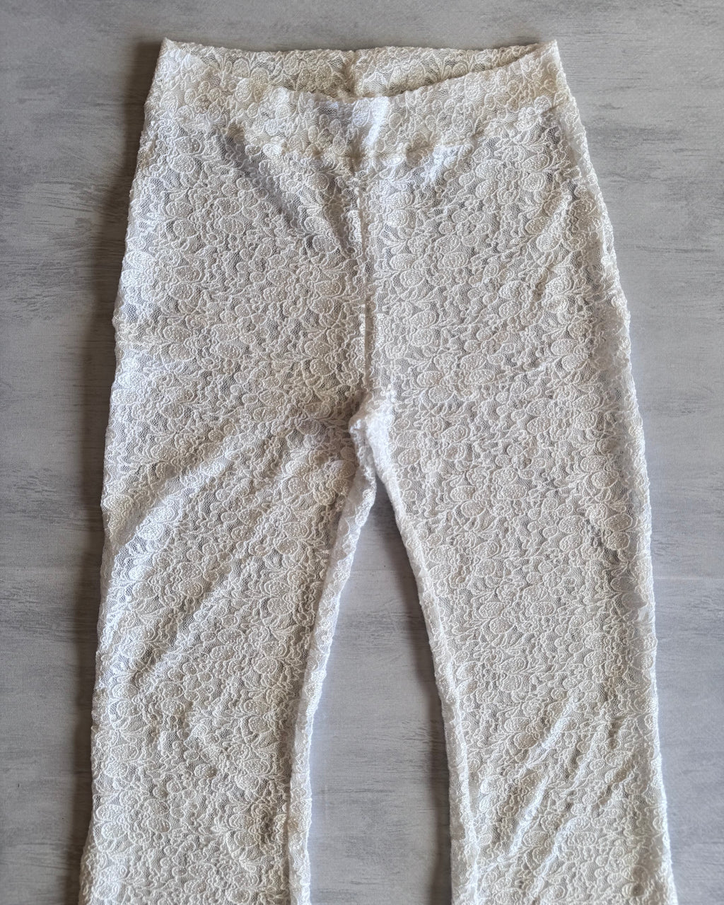 Pantalon encaje blanco